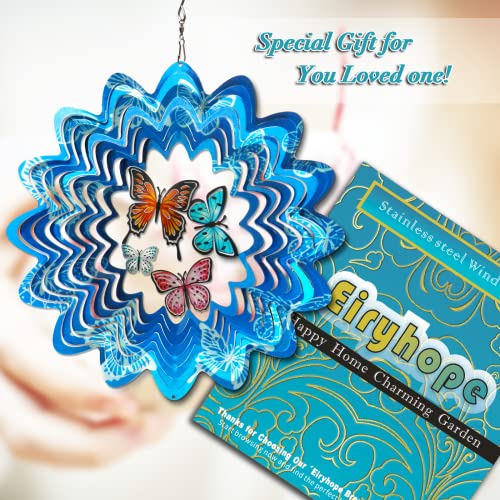 Hummingbird Wind Spinner – Hummingbird Gift for Women Men, Metal Wind Spinners for Outdoor & Indoor Decoration 12in 3D Hanging Bird Wind Catcher Unique Garden Decor Kinetic Yard Art Ornament - Image 7
