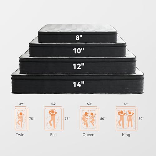 Queen Size 12 Inch Memory Foam Hybrid Mattress, Cooling Gel with Pocketed Coils for Pressure Relief, Motion Isolation, Medium Firm, 365-Night Trial, 10-Year Warranty, Mattress in a Box - Image 8