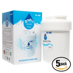 5-Pack Replacement General Electric GSH22JFZBWW Refrigerator Water Filter – Compatible General Electric MWF, MWFP Fridge Water Filter Cartridge – Denali Pure Brand