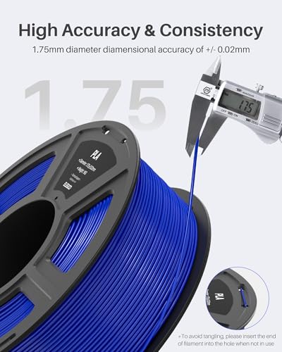 ELEGOO PLA Filament 1.75mm Bundle 4KG, 3D Printer Filament Dimensional Accuracy +/- 0.02mm, 4pcs 1kg Spool(2.2lbs) Fit Most FDM 3D Printers (Black, White, Dark Blue, True Red) - Image 18